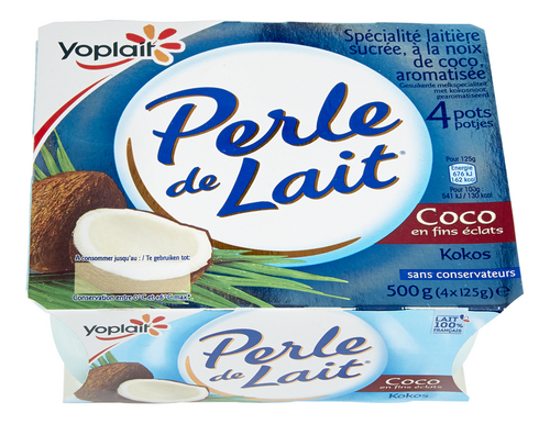 Yoplait Perle De Lait Yaourt Coco 4x125g Colruyt
