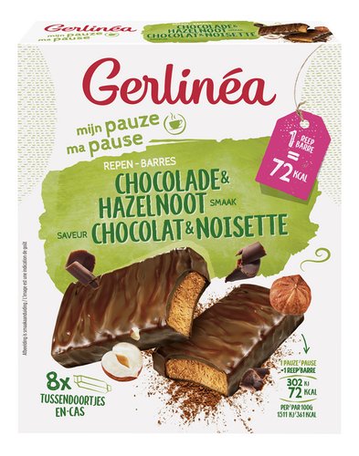 Gerlinéa Ma pause Barre chocolat Chocolat noisette 8x20g ... Gerlinéa Ma pause Barre chocolat Chocolat noisette 8x20g ...