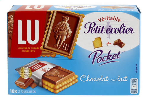Lu Petit Ecolier Pocket Biscuits Chocolat 10x25g Colruyt